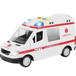 Ambulanse 25cm med lyd og lys