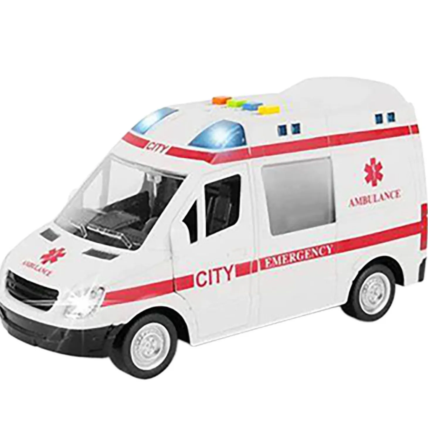 Ambulanse 25cm med lyd og lys