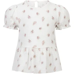 Bluse i musselin med blomstermønster