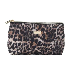 Classic toalettmappe til dame leopard liten