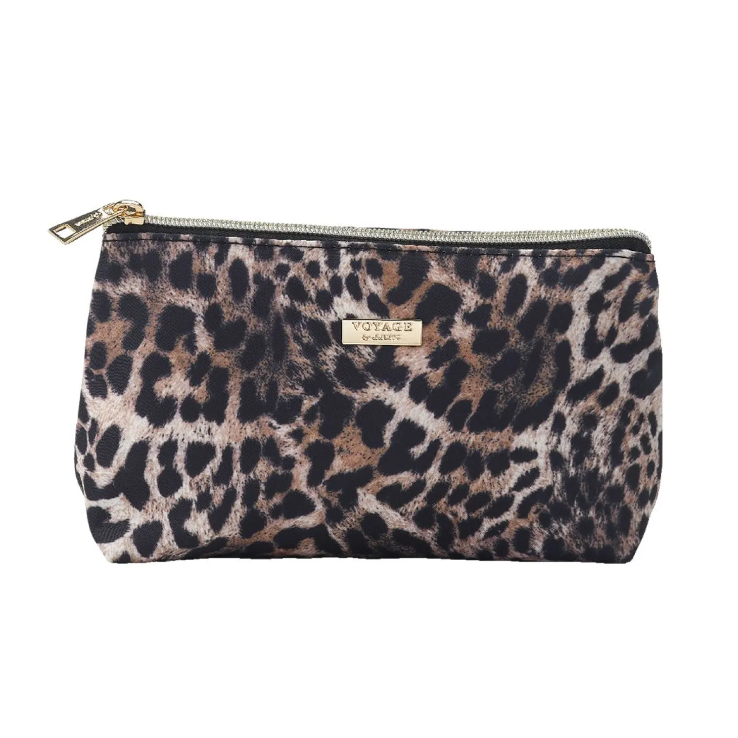 Classic toalettmappe til dame leopard liten