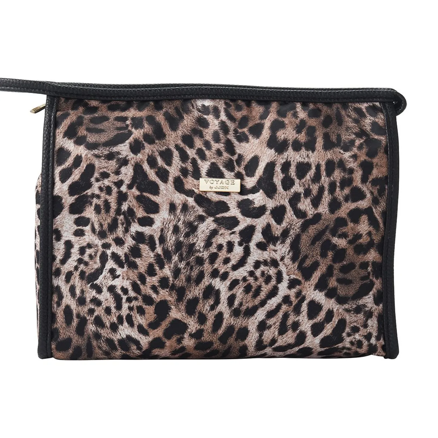 Classic toalettmappe til dame leopard medium