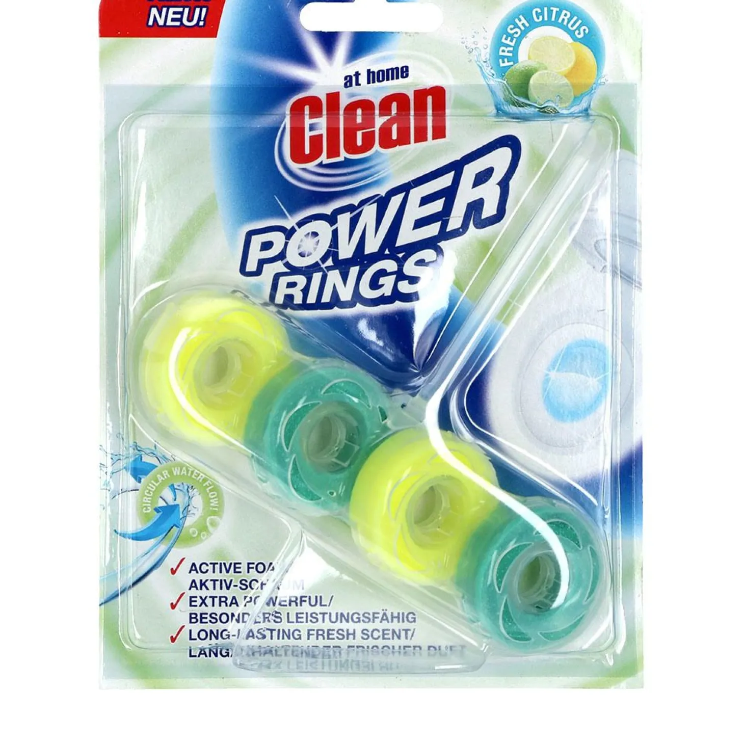 Clean toiletblock active power