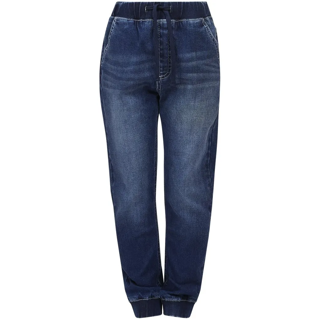 Denim joggers