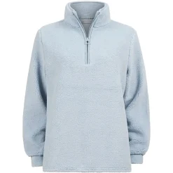 Ensfarget fleece overdel