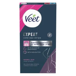 Expert voksstrips kropp&ben 20pk
