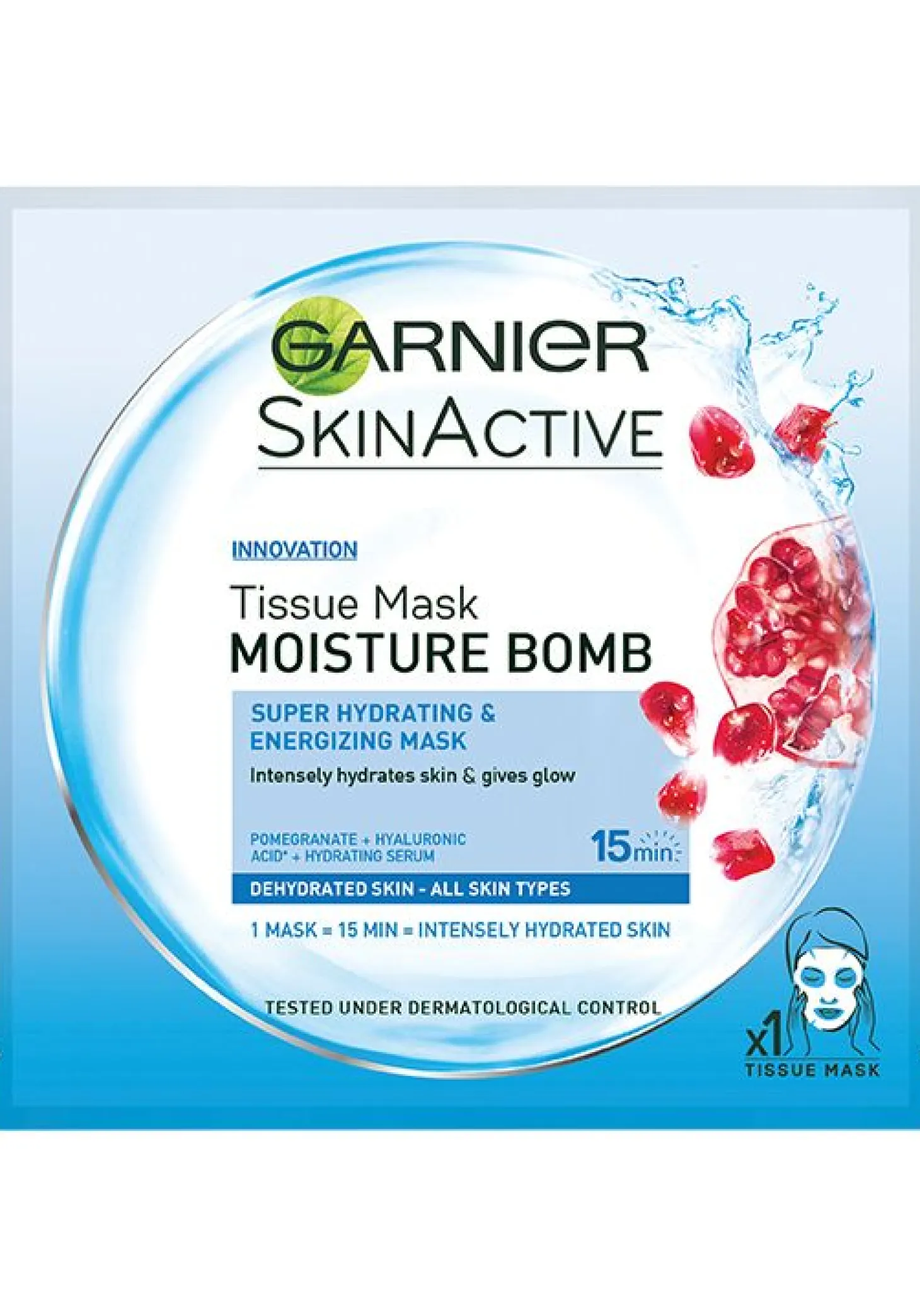 Face Skin Act Mask Sachet blue