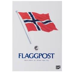 Flaggpost A5 70g 100 blad linjer