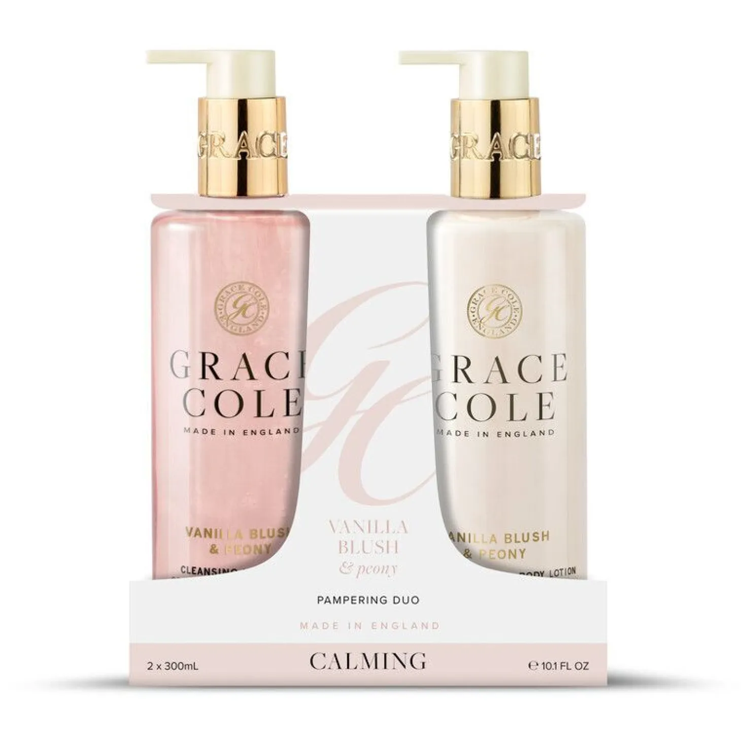 GC Vanilla Blush & Peony Hand Care Duo set- 2x 300ml