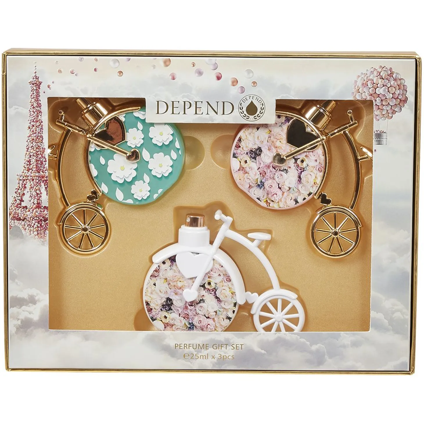 Gift set Mini bicycle 25ml x 3