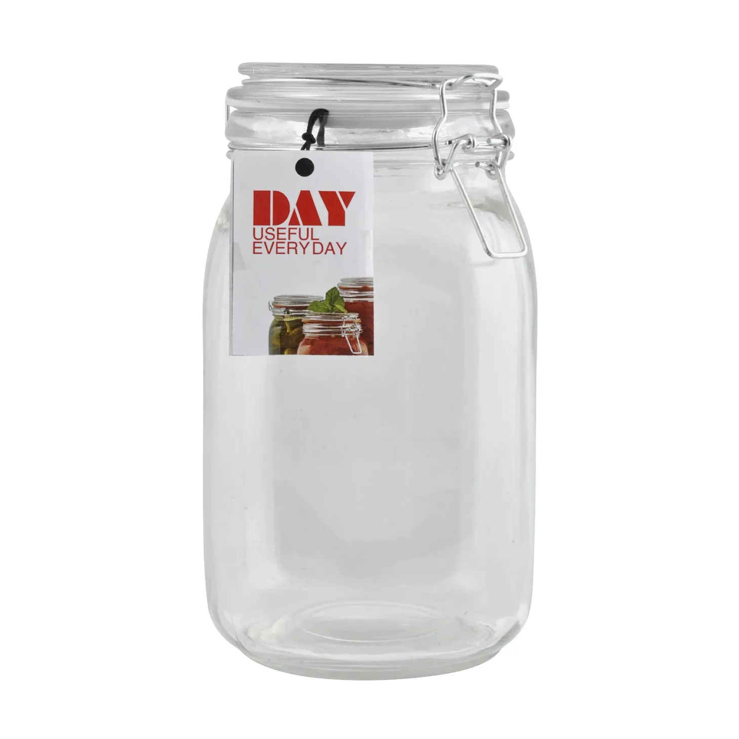 Glasskrukke med patentlokk 1,5L