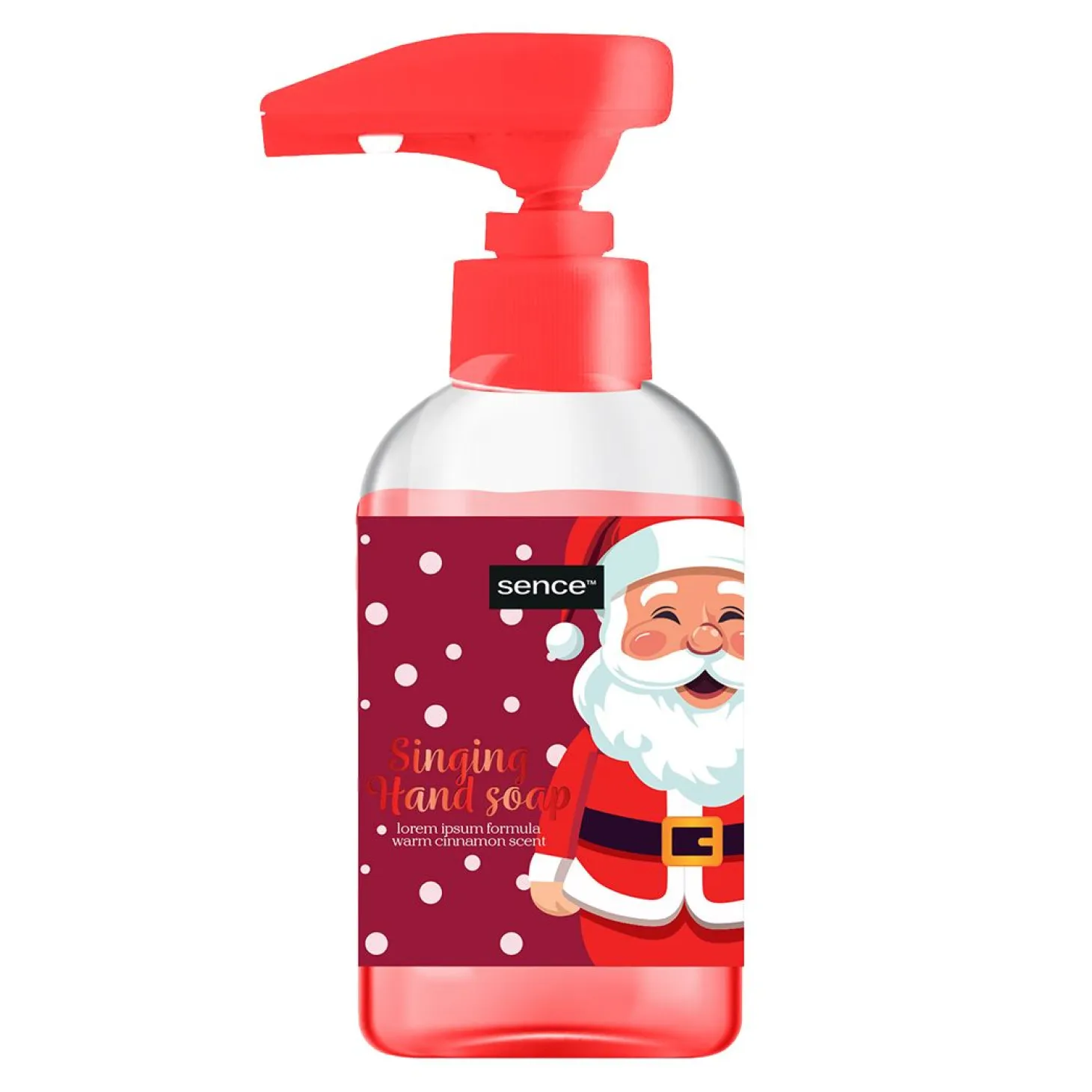 Håndsåpe 250ml Singing The Christmas List Santa