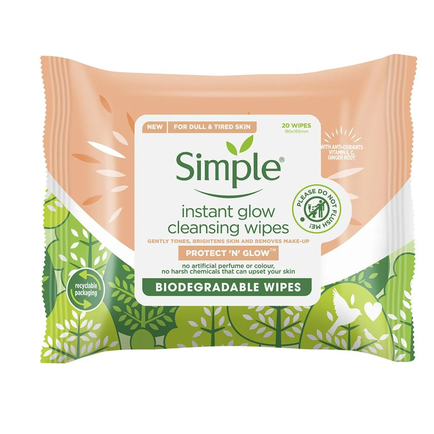 Instant Glow Bio Wipes 20Stk X+