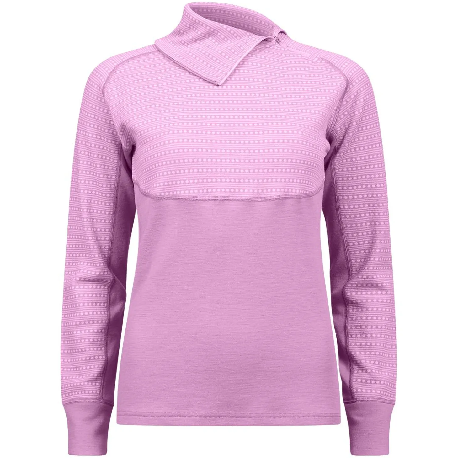 Jacquard polo med glidelås