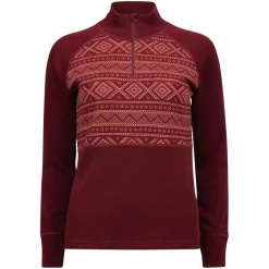 Jacquard polo med glidelås