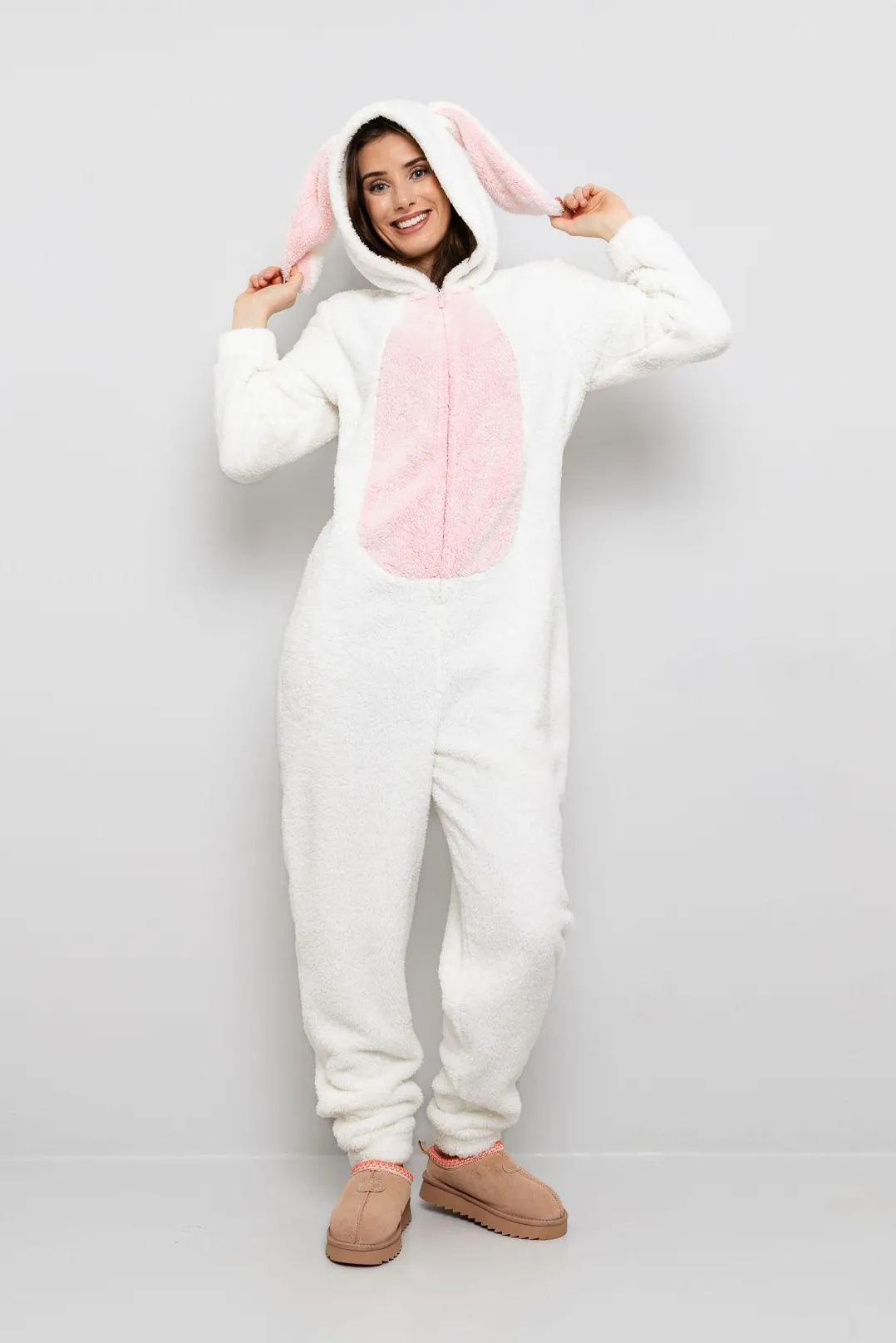 Jumpsuit hare med lange ører dame