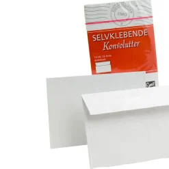 Konvolutt C5 80g SKD 10pk