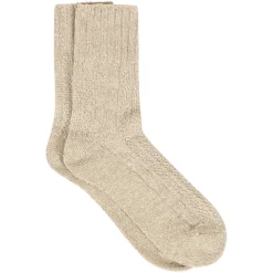 Kosesokk med gull lurex