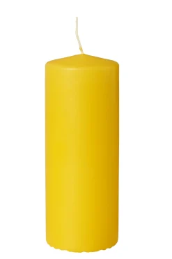 Kubbelys stearin18cm gul