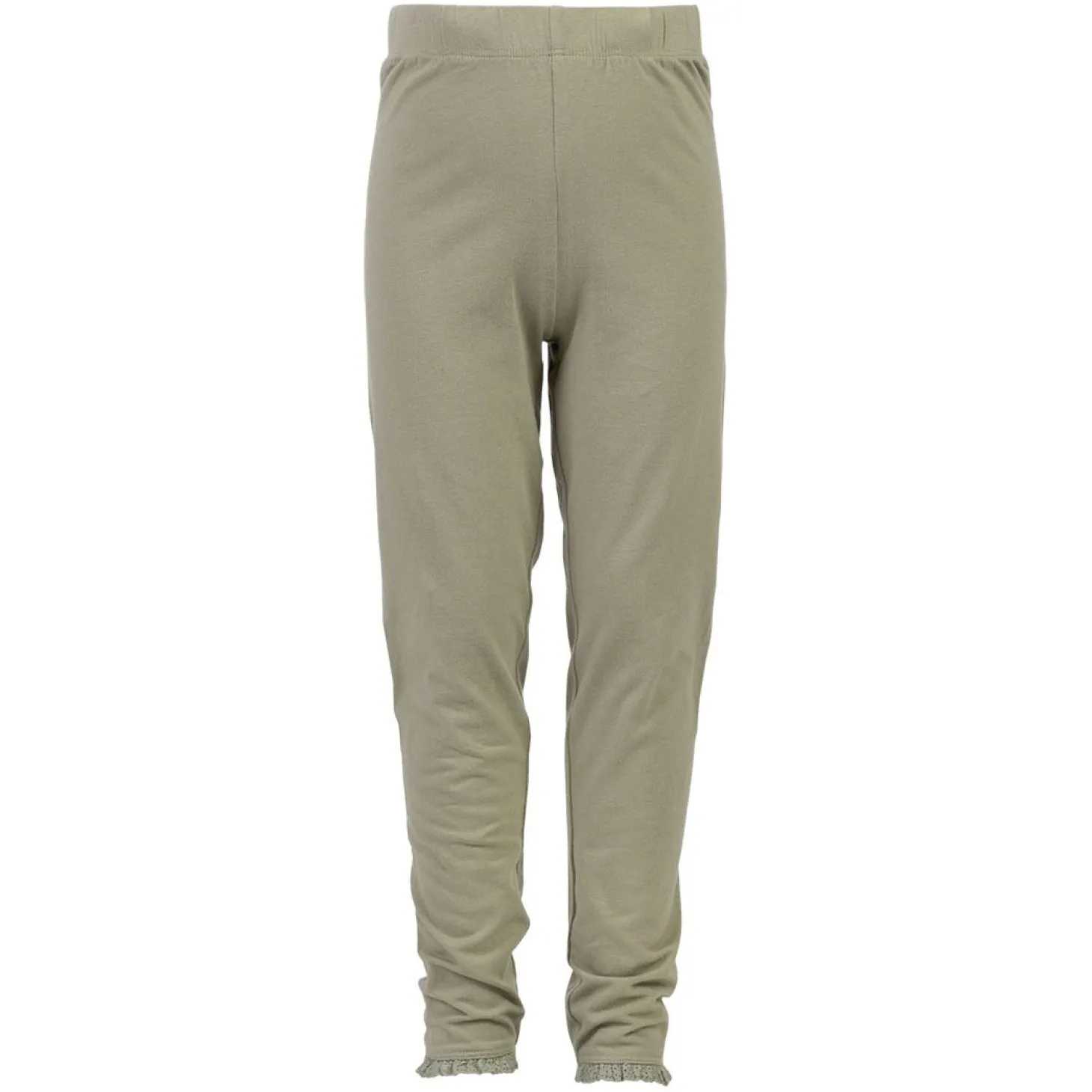 Leggings med blondekant