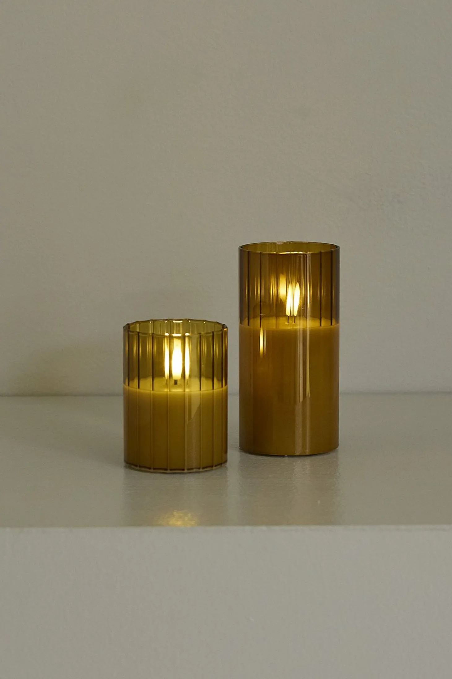Lysglass led 10cm Stripes