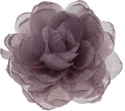 MAGNHILDUR Brosje med blomst i organza og knytebånd