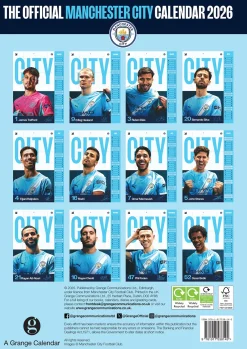 Manchester City FC 2026 A3 kalender