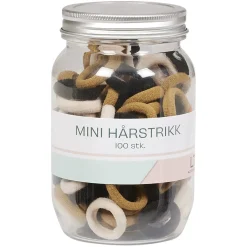 Mini hårstrikk i krukke
