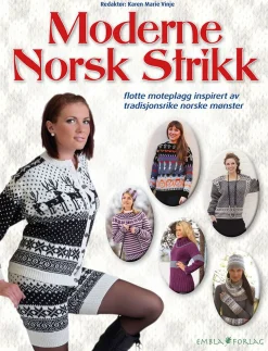 Norsk strikk moderne mønstre, strikkebok 127 sider