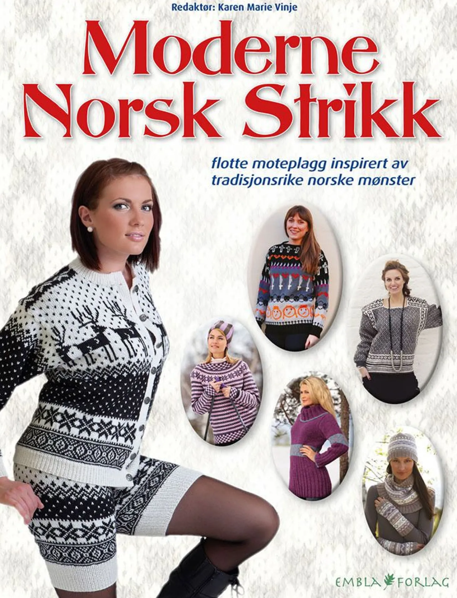 Norsk strikk moderne mønstre, strikkebok 127 sider