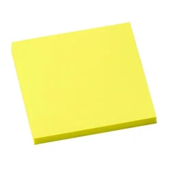Notatblokk INFO 7,5x7,5cm  neon gul