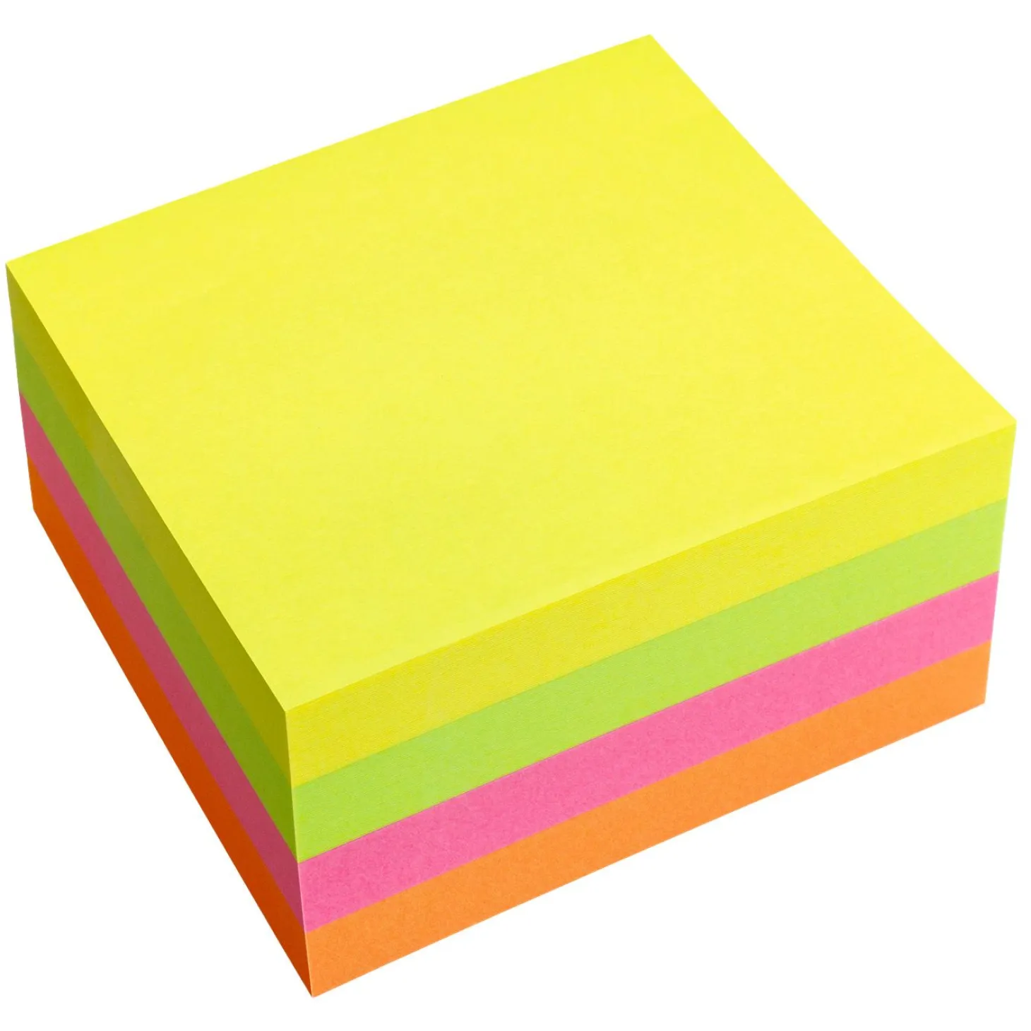 Notatkube INFO 7,5x7,5cm neon
