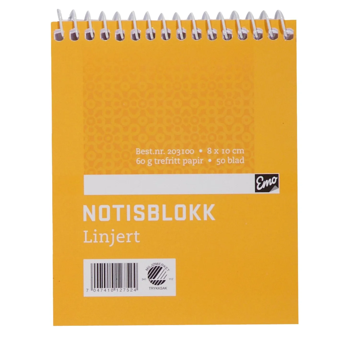 Notisblokk spiral 8x10cm