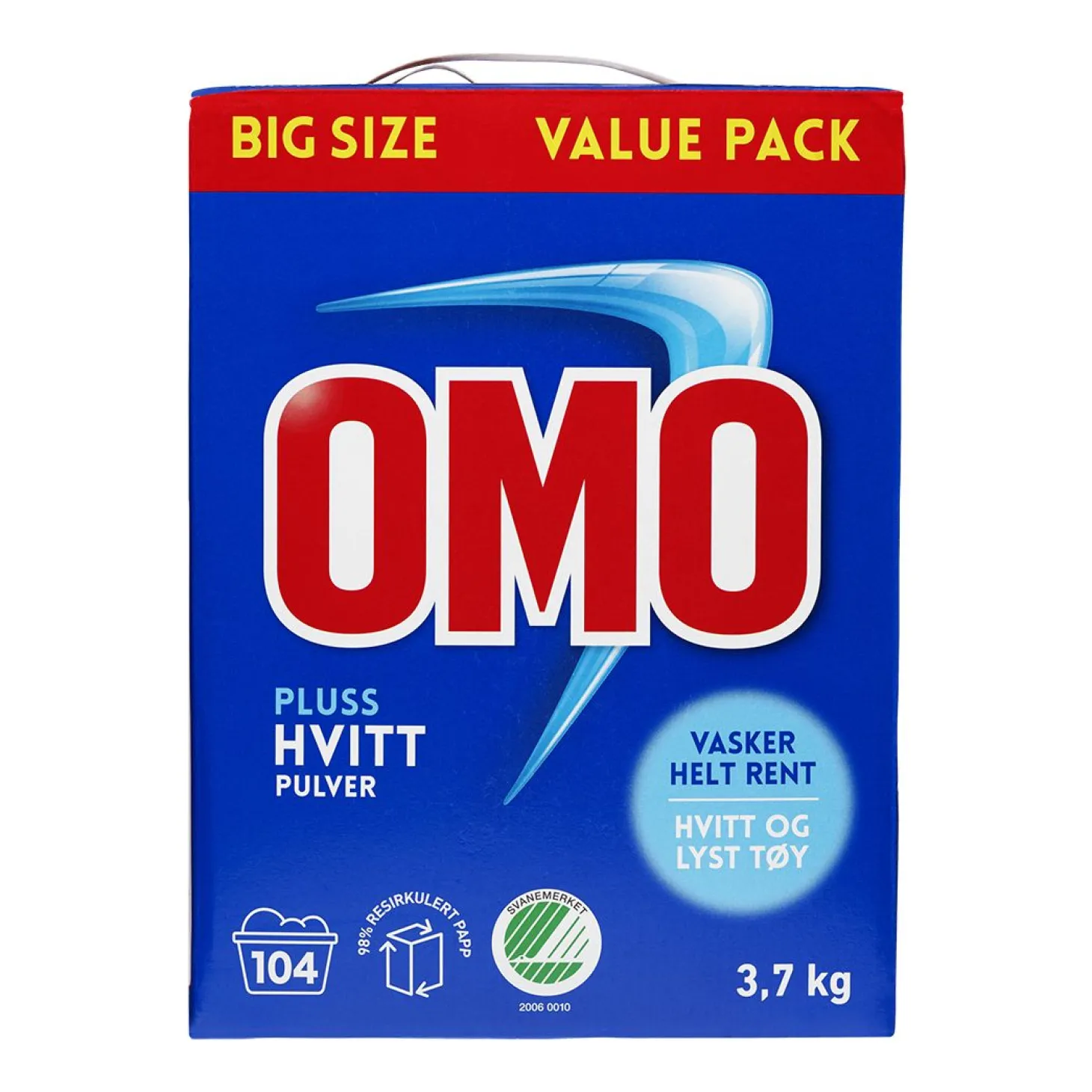 OMO Pluss Hvitt 3,7kg