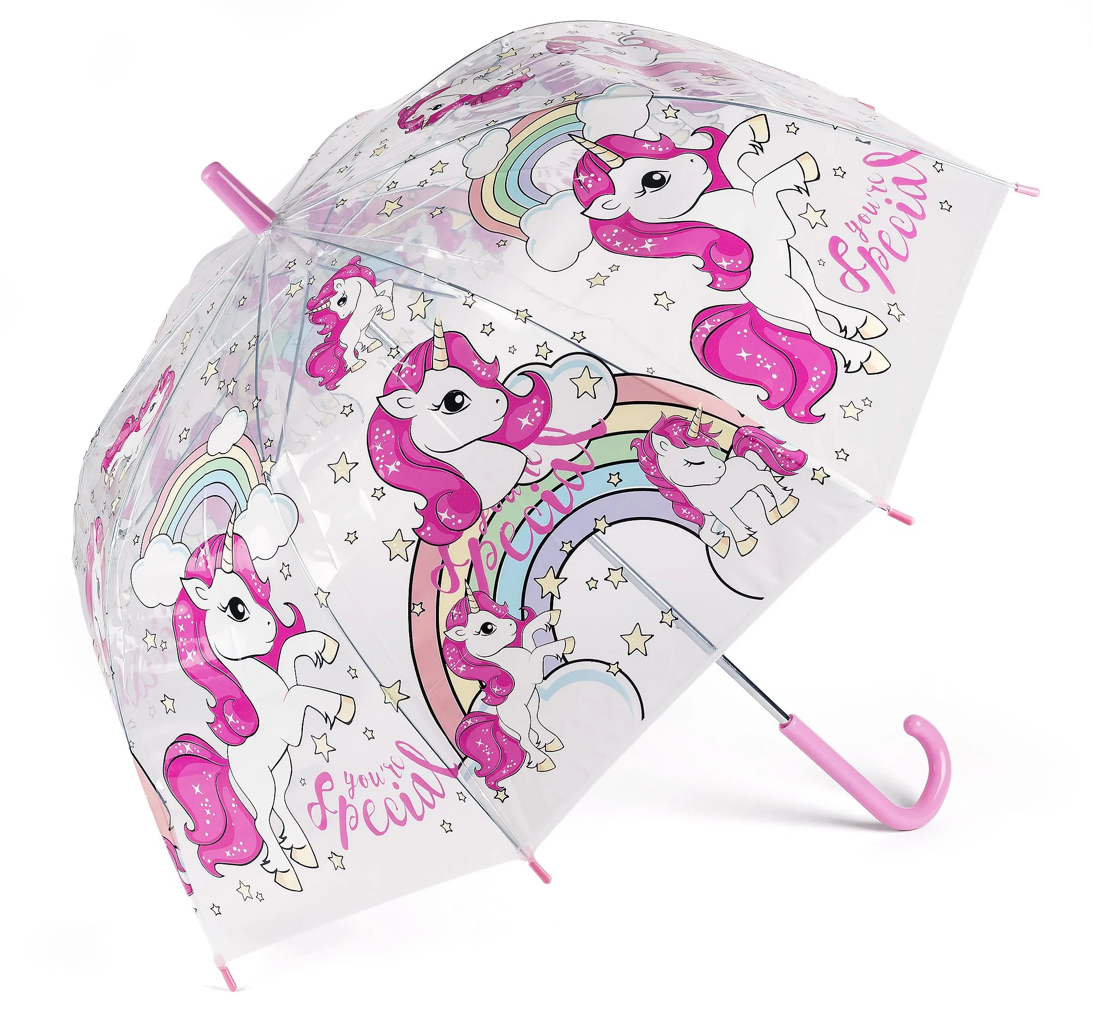 Paraply Unikorn/transparent