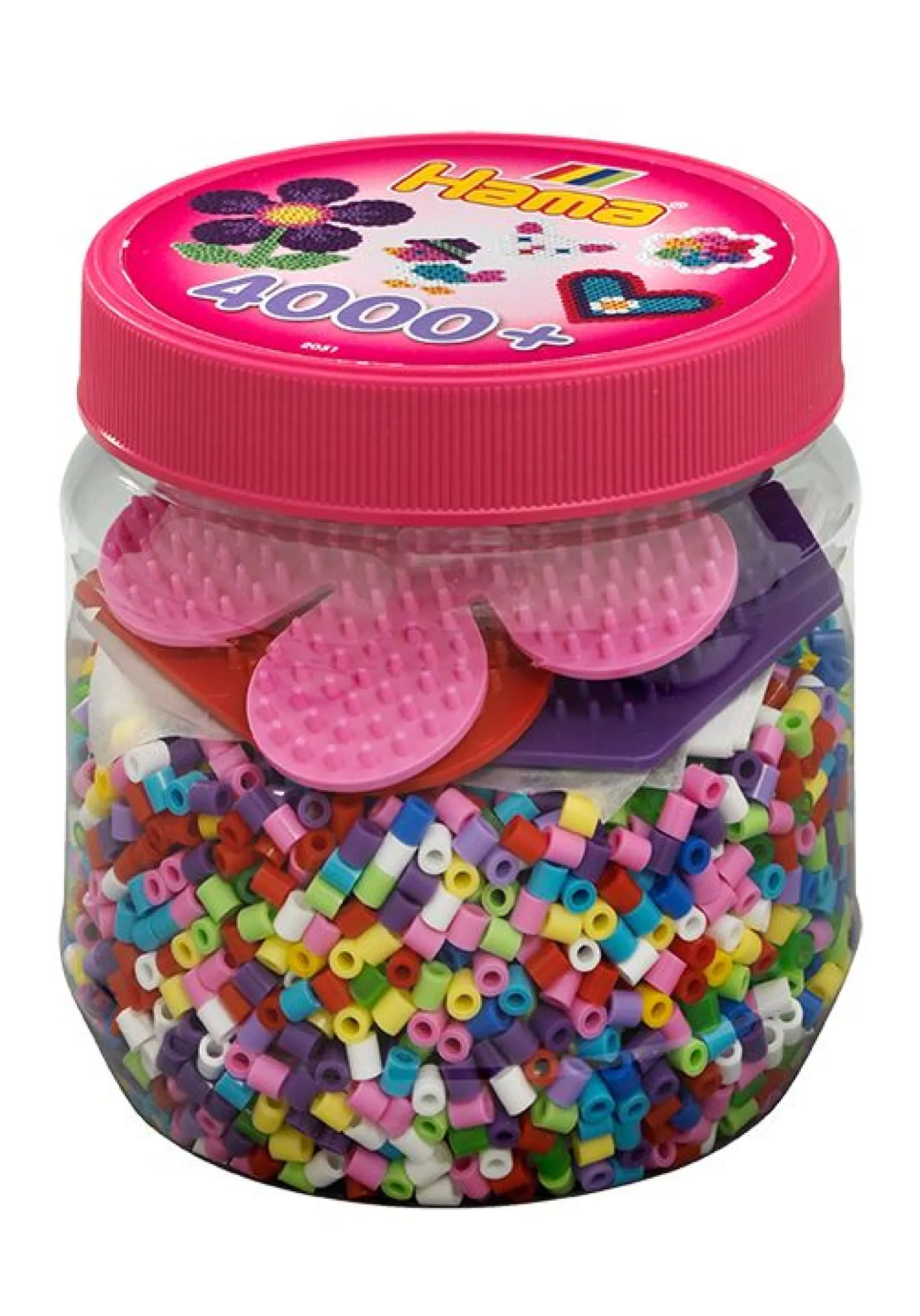 Perler og brett 4000 stk perler/ 3 brett