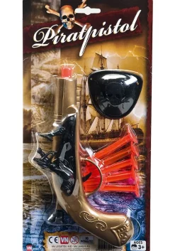 Piratpistol med piler & øyelapp