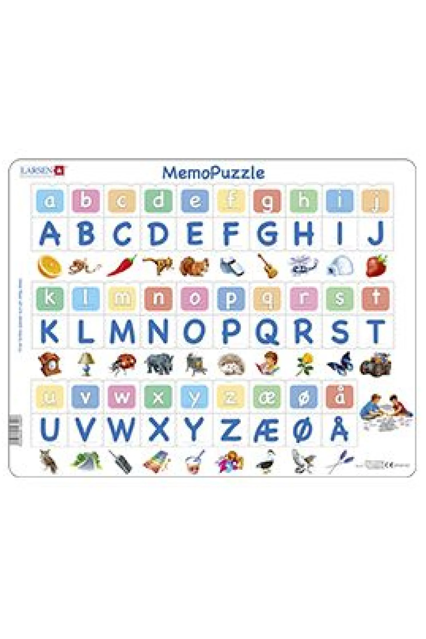 Platepuslespill Maxi Alfabetet memo