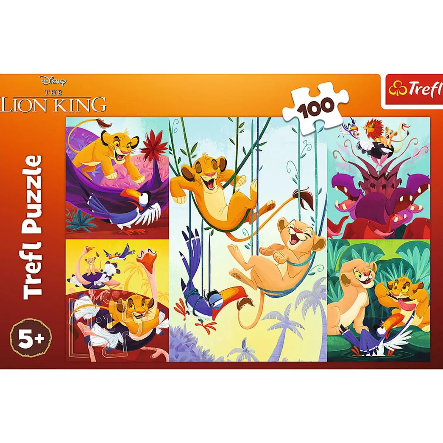 Puslespill i papp Lion King 100 biter