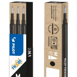Refill PILOT Frixion 07 sort 3stk