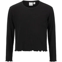 Ribbestrikket genser cropped Mira