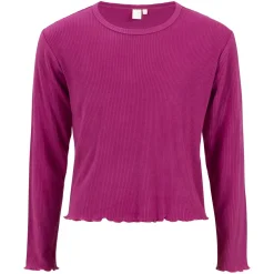 Ribbestrikket genser cropped Mira