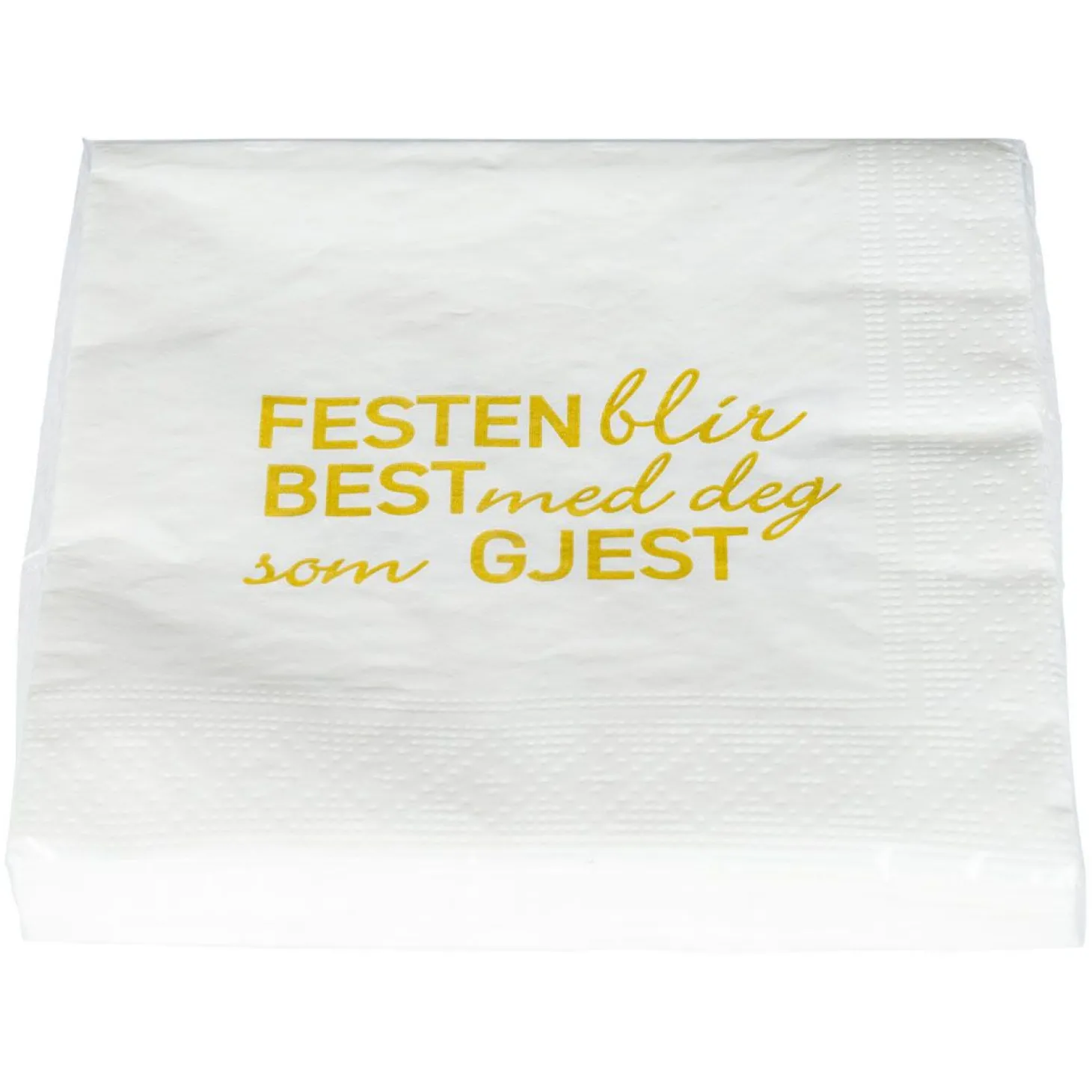 Serviett med tekst 12pk