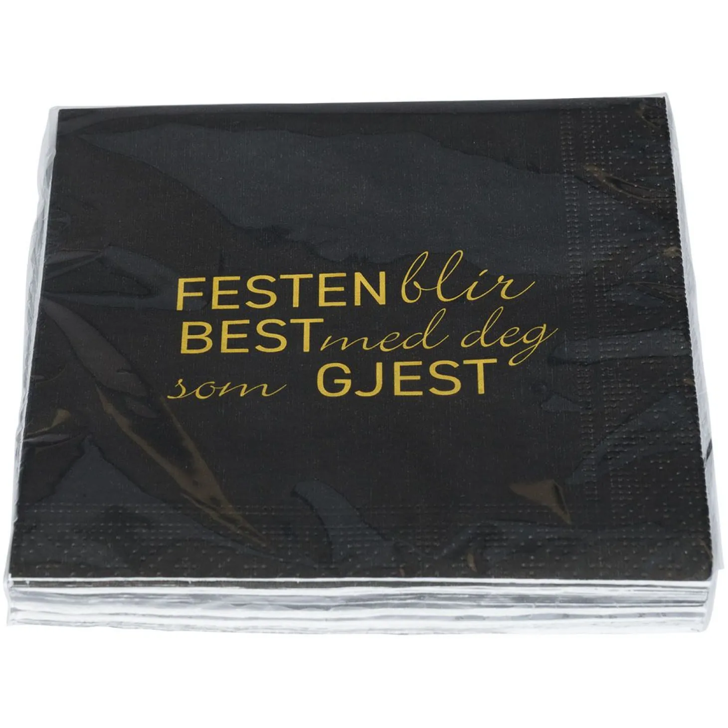 Serviett med tekst 12pk