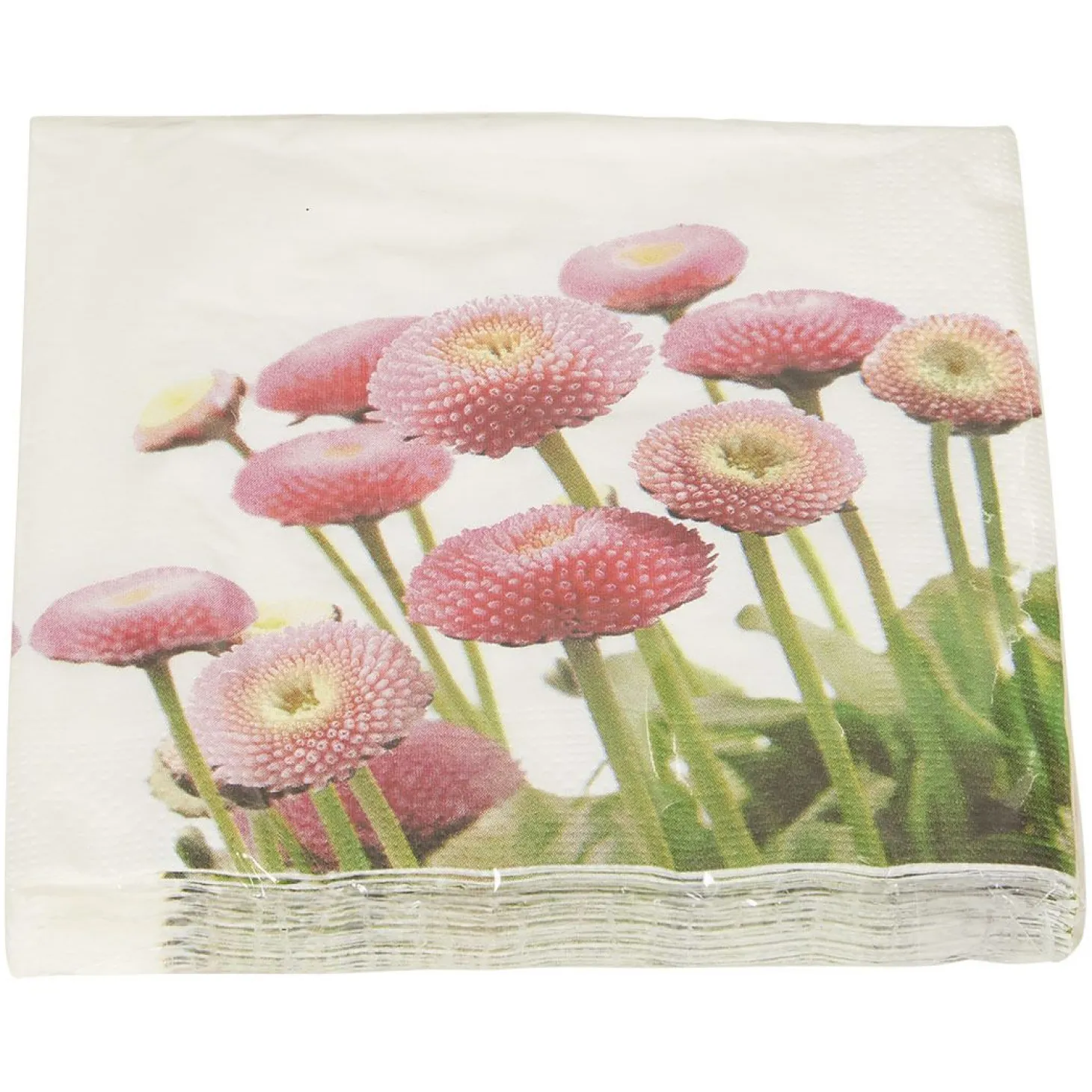 Serviett pink sunflower 20pk