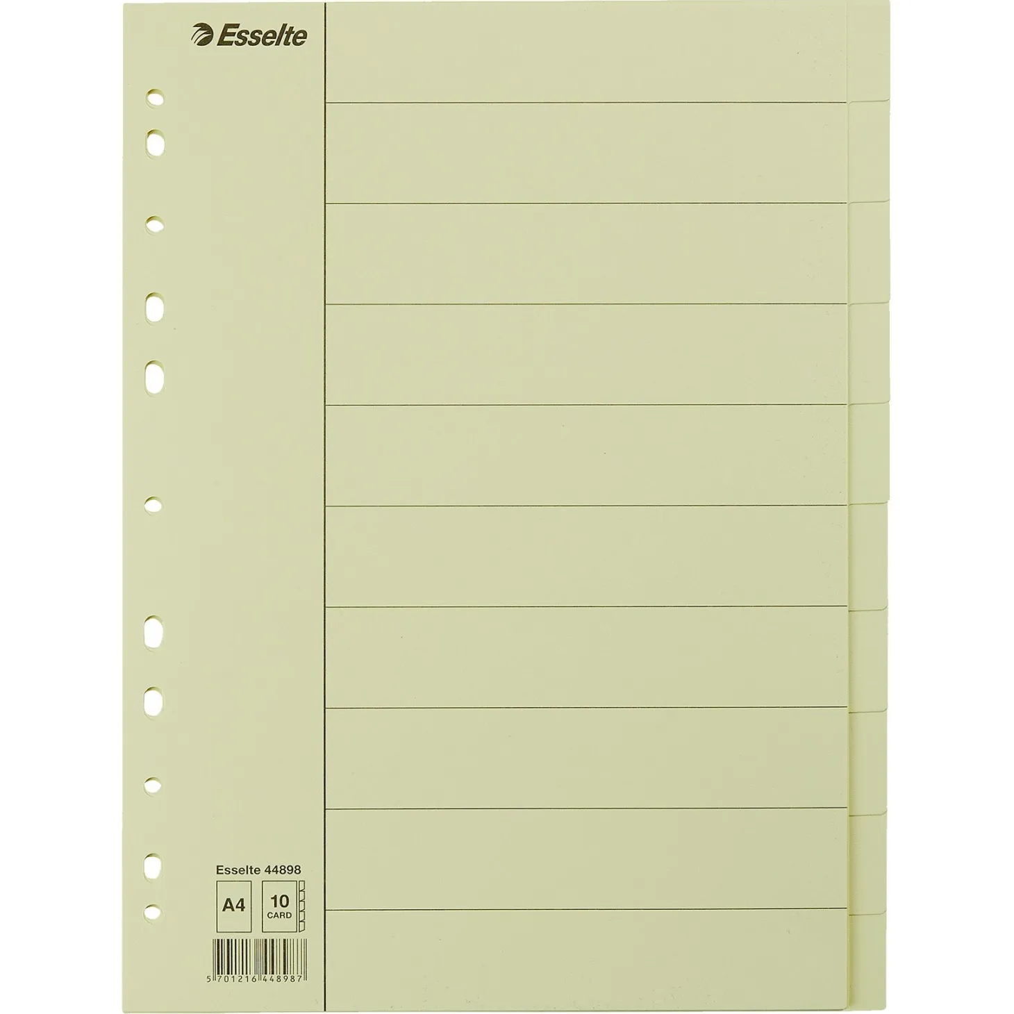 Skilleblad ESSELTE A4 10-delt