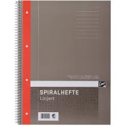 Spiralhefte EMO A4 70g 80 blad linjer