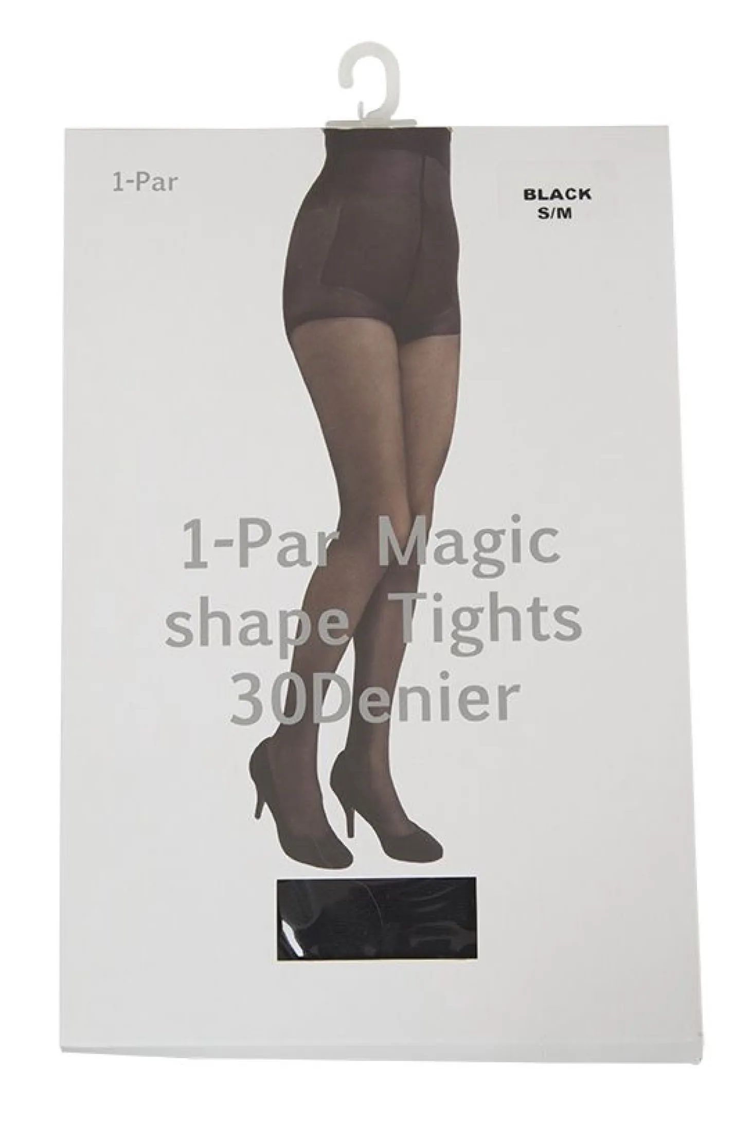 Strømpebukse semi shine 30 denier high waist shaping