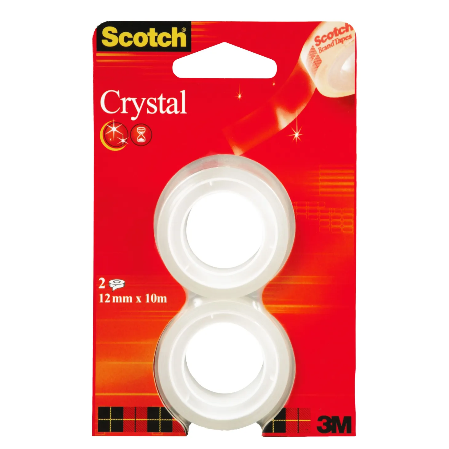 Tape SCOTCH Crystal 12mmx10m refill 2pk