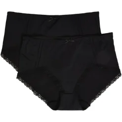 Truse med blondedetaljer 2pk